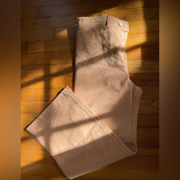 Jesse Kamm Sailor Pants in SK 6 / peach Size 2 OR 4 - Picture 6 of 13